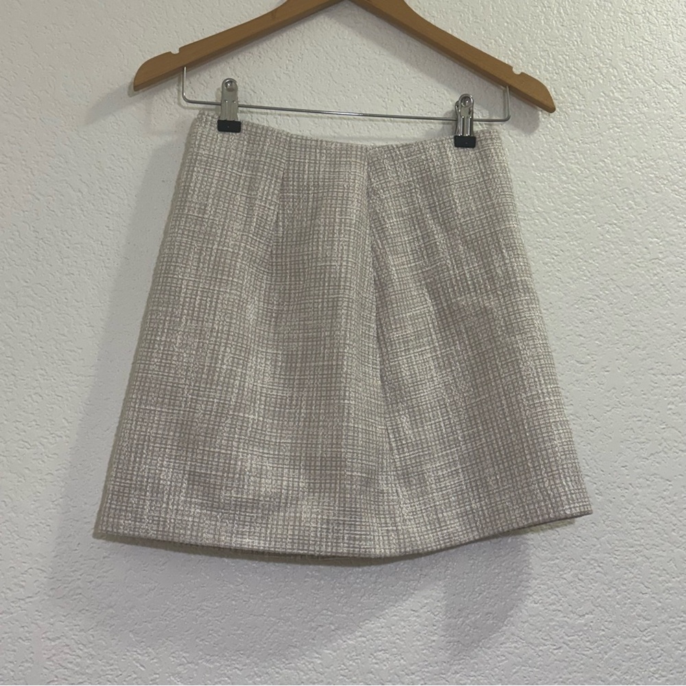 Chic Beige A-Line Skirt